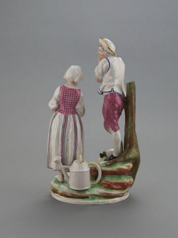 Pièce de surtout. Couple de paysans, image 3/4