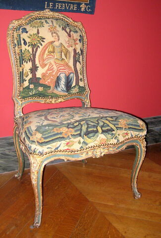 Chaise "à la reine", d'une suite de six (avec le OA 6562, OA 6563, OA 6564, OA 6565 et OA 6566)