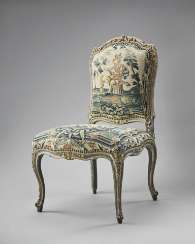Chaise "à la reine", d'une suite de six (avec le OA 6562, OA 6563, OA 6564, OA 6565 et OA 6566)