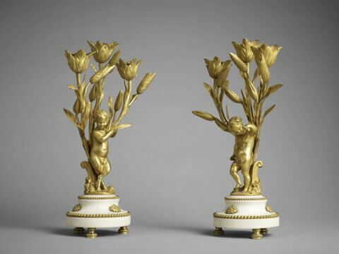 Petit candélabre à trois lumières d'une paire (OA 6892 2), image 2/3