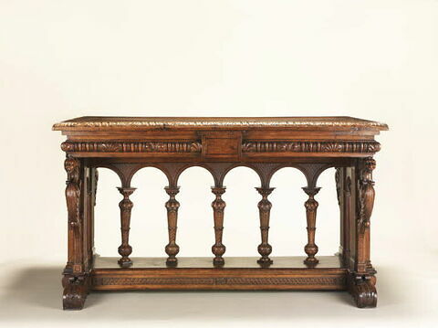 Table à éventail à décor de chimères, image 3/12