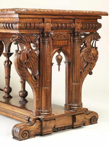 Table à éventail à décor de chimères, image 8/12