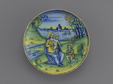 Coupe : la Vierge à l'Enfant avec saint Jean Baptiste