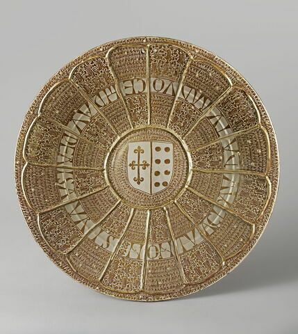 Plat rond : armoiries