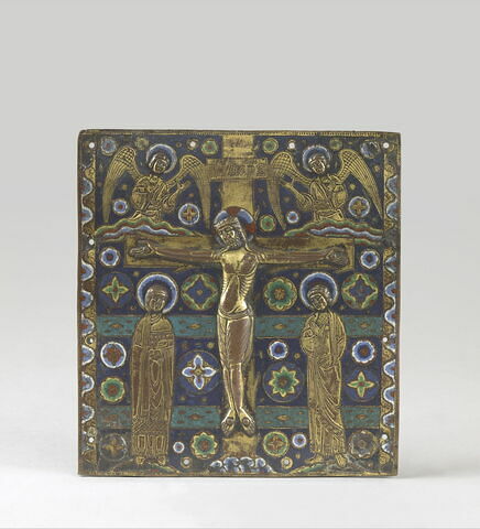 Plaque de la caisse d'un tabernacle : Crucifixion, image 3/5