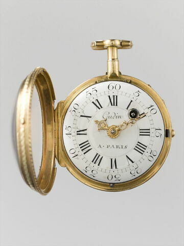 Montre ronde : tombeau de Rousseau, d'après J.-M. Moreau le Jeune, image 2/7