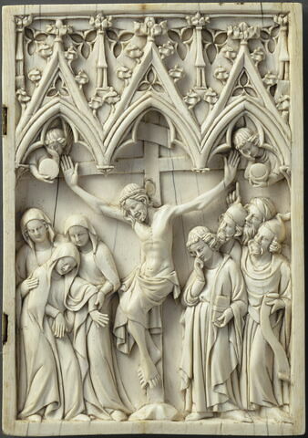 Feuillet droit de diptyque : la Crucifixion, image 1/2