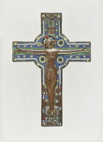 Plaque centrale de croix : Christ d'applique non couronné, image 1/7