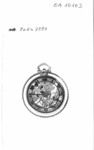 Montre squelette (plate à boîtier transparent), image 5/5