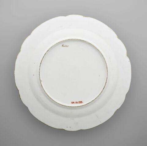 Assiette au Sonimanga et au geranium platypetalum, d'un ensemble (OA 10222 - OA 10225), image 2/4