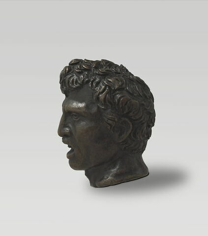 Statuette : tête d'homme, image 2/4