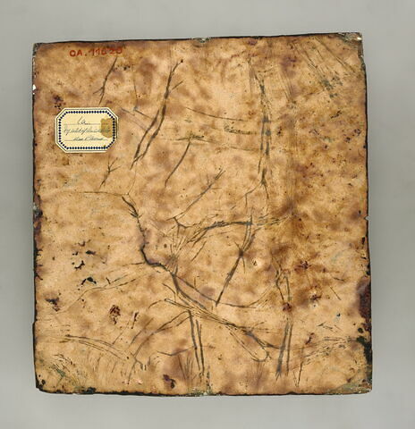 Plaque : La Multiplication des pains, d'un ensemble de quatre plaques : Préfigurations de l'Eucharistie (OA 11017 à OA 11020), image 2/4