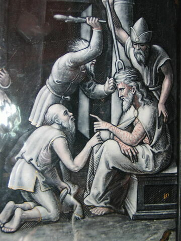 Plaque : Le Couronnement d'épines, d'une série de dix 
