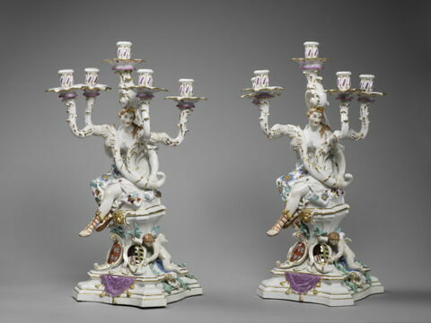 Candélabre en porcelaine dure, d'une paire (OA 11147), image 4/6