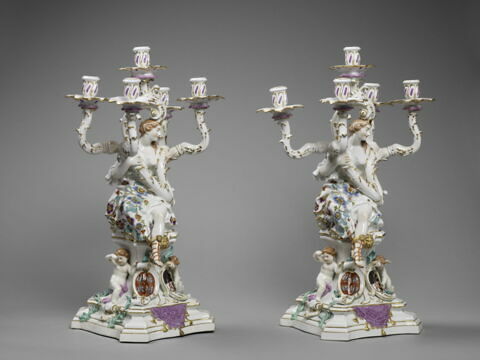 Candélabre en porcelaine dure, d'une paire (OA 11147), image 5/6