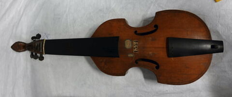 Pardessus de viole à cinq cordes, manche terminé par une tête de femme