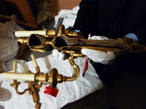 Bras à deux lumières d'une paire, image 5/5