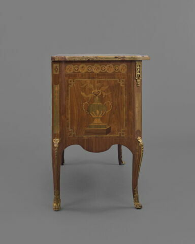 Commode de marqueterie à deux tiroirs, image 8/10