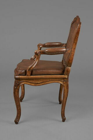 Paire de fauteuils cannés d'époque Louis XV, image 3/5