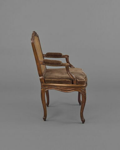Paire de fauteuils cannés d'époque Louis XV, image 4/6
