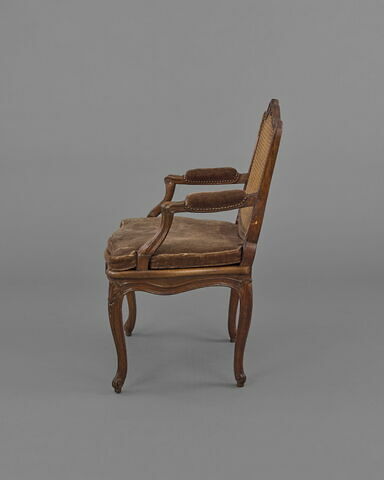 Paire de fauteuils cannés d'époque Louis XV, image 5/6