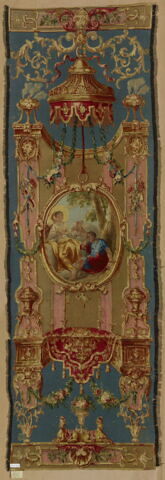 Entrefenêtre  à grotesques et rinceaux : Diane et Endymion, image 5/5