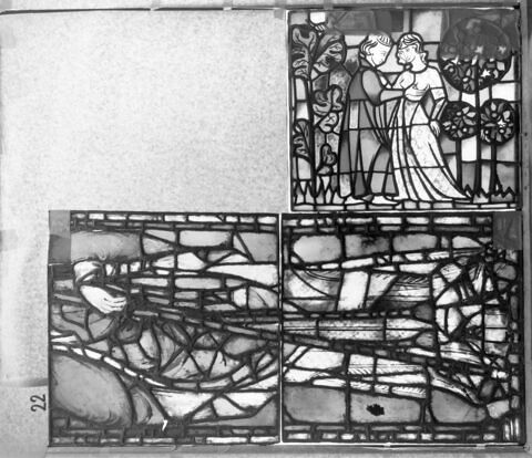 Vitrail : trois panneaux, image 2/2