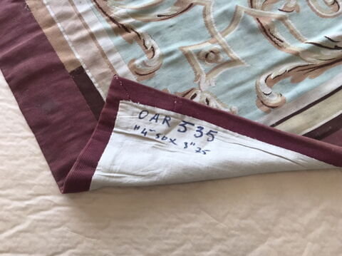 Tapis ras rectangulaire à médaillon central, image 6/9