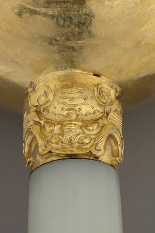 Théière en bronze doré et jade, image 4/10