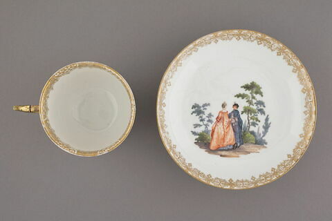 Tasse et soucoupe d'un service composé de sept pièces (R 988 à R 994), image 5/6