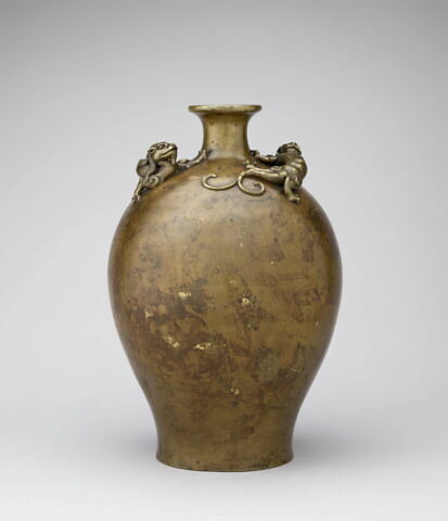 Vase bouteille à décor de chi, image 2/4