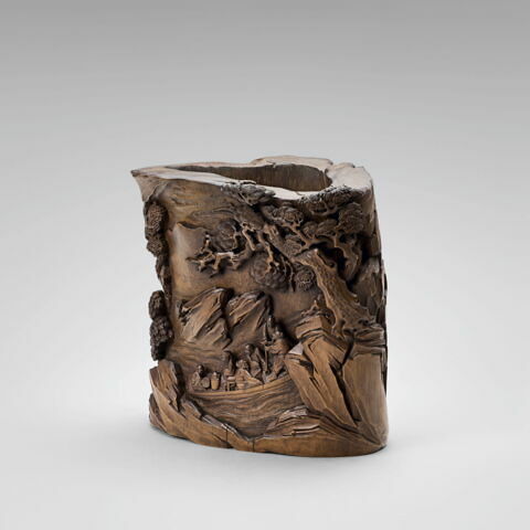 Pot à pinceaux orné de l'