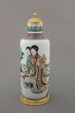 Vase cylindrique à couvercle, d'une paire (avec TH 450), image 8/15