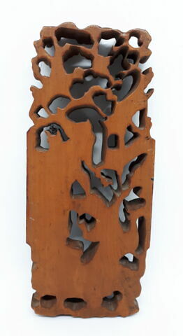 Bas-relief chinois : deux chasseurs dans un paysage, image 2/2