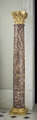 Colonne en albâtre antique fleuri, d'une paire (MR 1321)