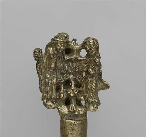 Gravoir : couple et harpiste, image 3/6