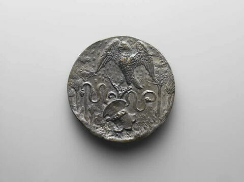 Médaille : Filippo Strozzi / Aigle surplombant les armes des Strozzi, image 2/2