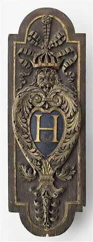 Panneau au monogramme d'Henri IV