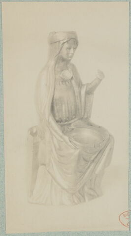 Statuette : Vierge trônante, image 18/20