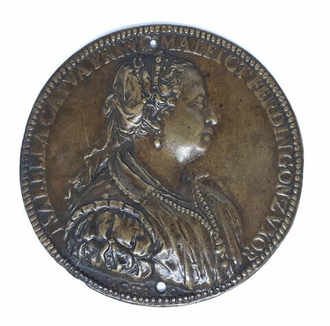 Médaille : Isabelle de Capoue, femme de Ferdinand de Gonzague