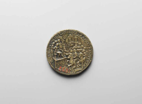 Médaille : Ludovico Sforza / un défilé de cavalerie, image 2/2