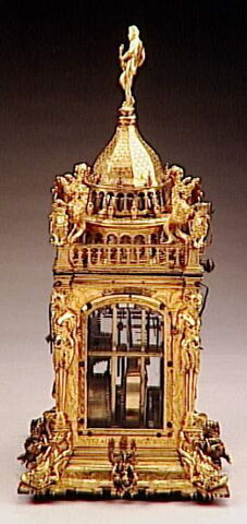 Horloge de table en forme de tour carrée, image 3/3
