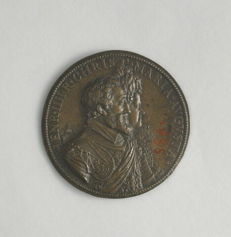 Médaille : Henri IV et Marie de Médicis / L'union d'Henri IV et de Marie de Médicis, image 1/3