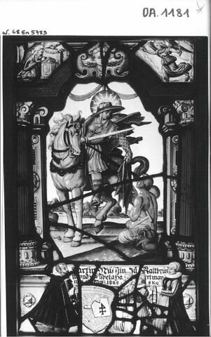 Saint Martin avec des donateurs,  Martin Nüsslin et sa femme, Elisabeth Hartmann, image 2/2
