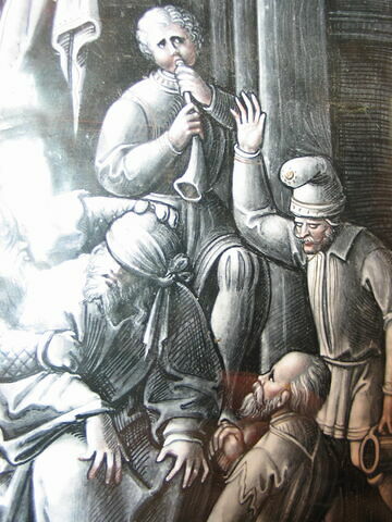 Plaque : Le Christ aux outrages, d'une série de dix 