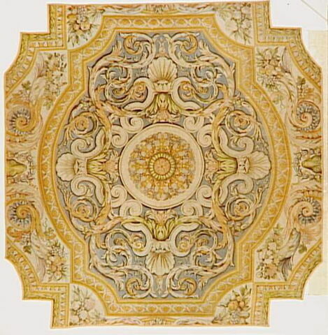 Centre du 21e tapis de la Grande Galerie du Louvre, image 5/5