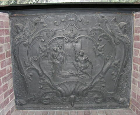 Plaque de cheminée : Hercule et Omphale