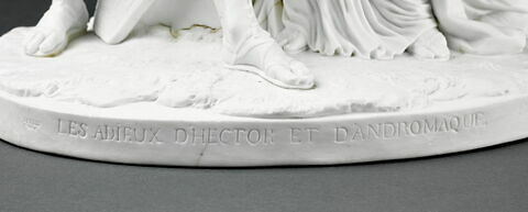 Groupe en biscuit de porcelaine : Les adieux d'Hector et d'Andromaque, image 5/9
