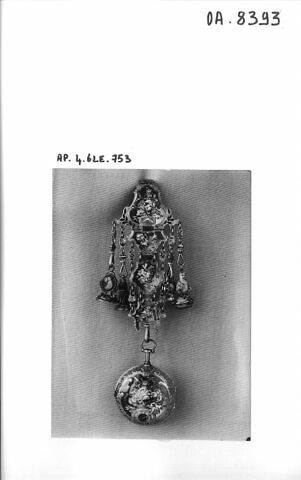 Montre ronde assortie d'une châtelaine, image 5/5