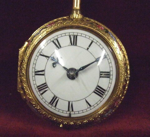 Montre ronde assortie d'une châtelaine, image 4/5